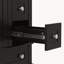 Meuble-lavabo noir 24 po avec lavabo intégré en céramique, tablette à double couche et tiroirs à fermeture en douceur