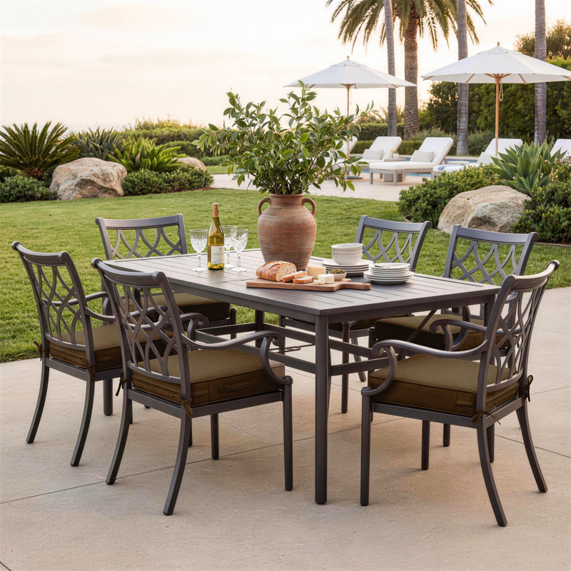 Outdoor Chair Cushion Covers, 5 Sizes Available, Covers Only, Chocolate, 22" W x 22" D