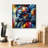 'Fighter Pilot Abstract' by Rey Klimt Canvas Wall Art-1157195271