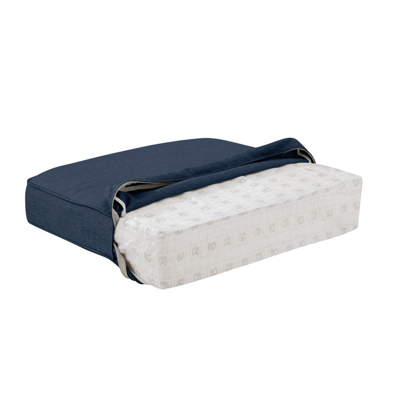 Ayvion Outdoor 4'' Lounge Chair Seat Cushion, Indigo Blue