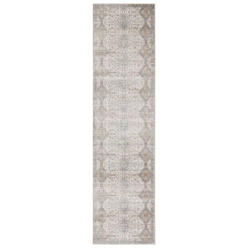 Geometric Indoor Rug, Runner 2'6" x 10'