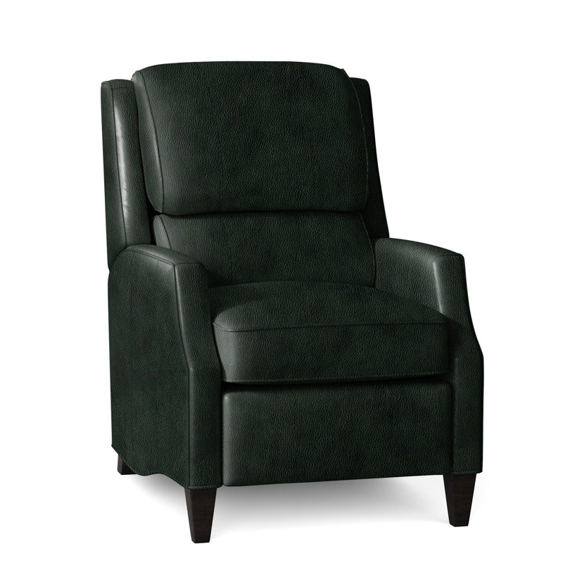 Mauney Recliner, Stone, Aline Light Grey Genuine Leather, Power