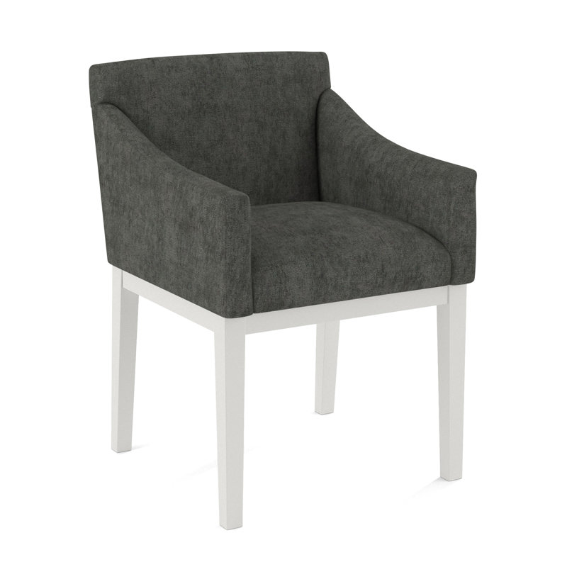 Upholstered Arm Chair, Applause Bravo, White