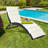 Outdoor Chaise Lounge , Cushion Included-283795615