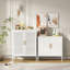 Classeur en acier de couleur blanche, 2 tablettes réglables pour la maison et le bureau, verrouillable, verrou de haute qualité, résistance, hauteur de 30,87 po, largeur de 15,81 po, profondeur, fixation murale, assemblage facile avec visuel-1817790286