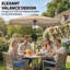 Parasol de marché rond 9 'x 9' avec cantonnière, parasol de patio, kaki-876450818