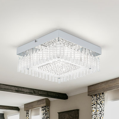 Plafonnier encastré en cristal pour plafonnier de salle de bain