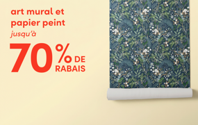 art mural et papier peint en solde