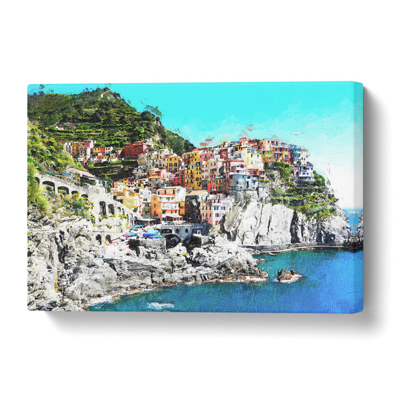 Cinque Terre in Italy - Wrapped Canvas, 50 cm H x 76 cm W