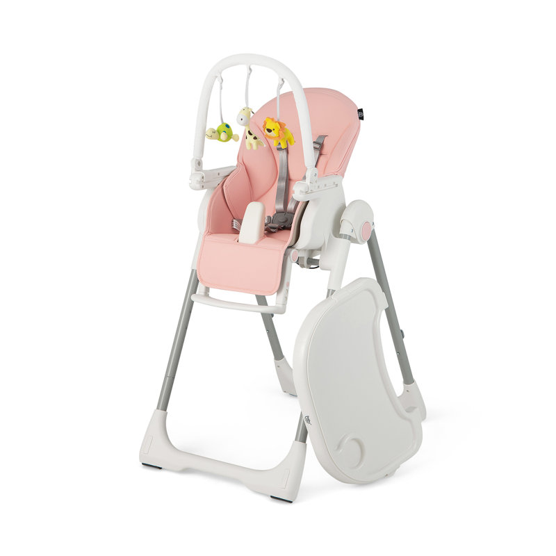 High Chair, Pink/White