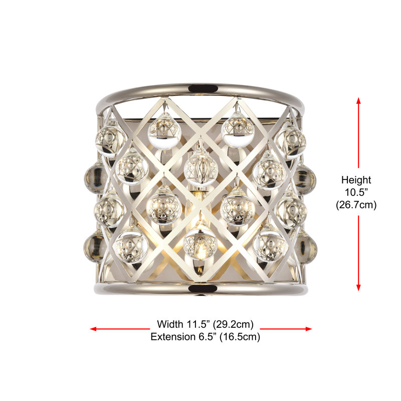 Plafonnier encastré 1 lumières Swinney, Nickel poli