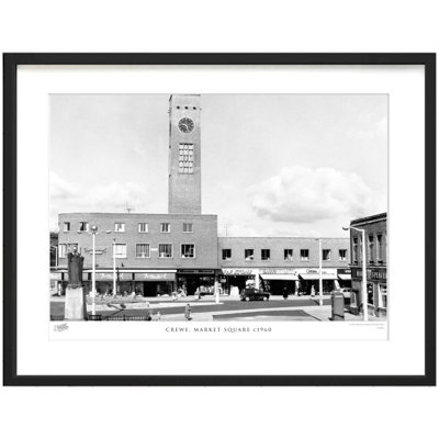 Crewe, Market Square C1960 by Francis Frith - Single Picture Frame Print