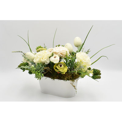20 cm H Artificial Mixed Assortment in Pot
