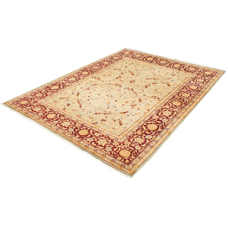Tapis décoratif en laine noué à la main de conception unique 8 pi 10 po x 11 pi 10 po Brooklin New Age 18/20 Pak Finest