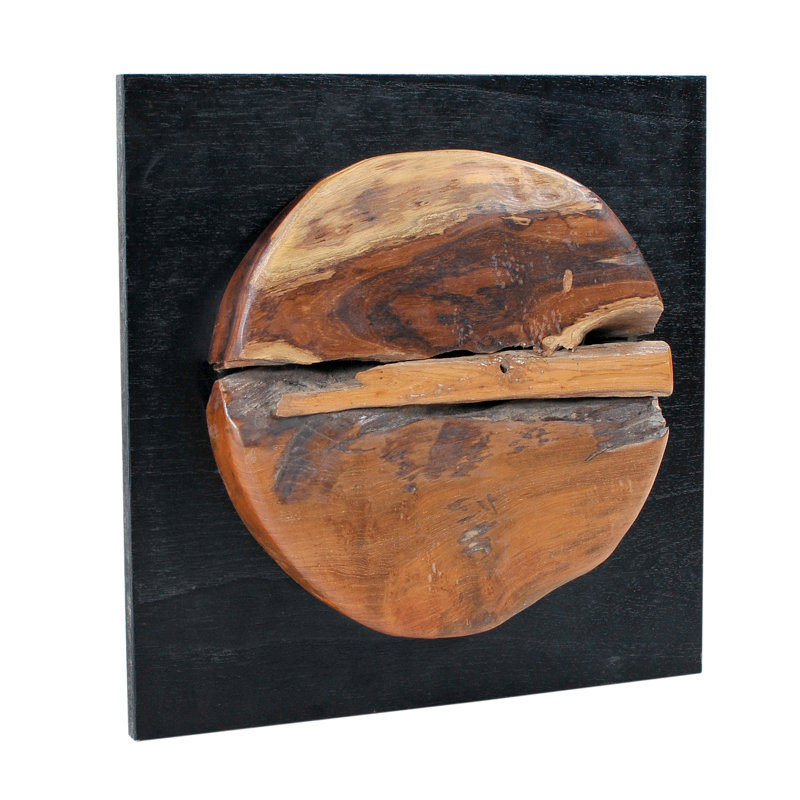 Marjo Handmade Abstract Wall Decor on Solid Wood