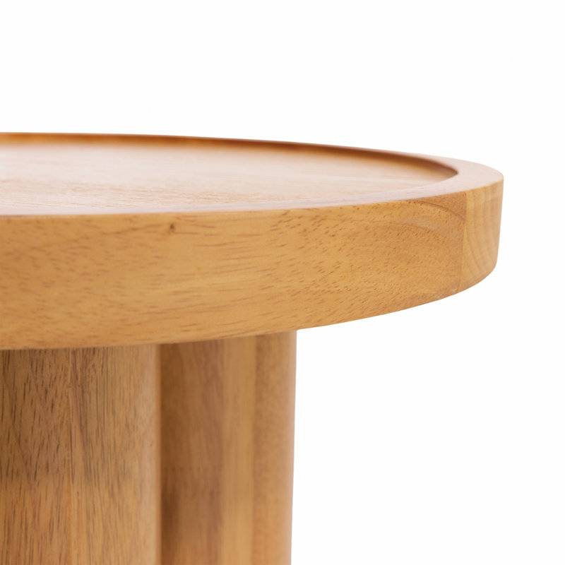 Tables de bout compactes en bois naturel