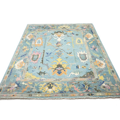 Tapis oriental Oushak Chobi Floral Colorfast 12 x 15