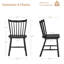 Chaises d'appoint en bois massif Windsor