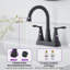 4 po Robinet pour salle de bain à poignée arquée 2 poignées Centreset-94459486
