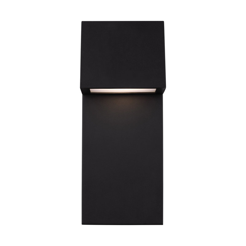 Plafonnier encastré d'extérieur à DEL Canto, Noir, H 16 po x l 6,5 po x P 4,25 po