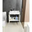 Compartiment de rangement pour meuble-lavabo mural avec lavabo pour salle de bain Goodyo