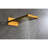 Brass Gold Shower System Featuring Waterfall Rainfall Head And Handheld Package With -