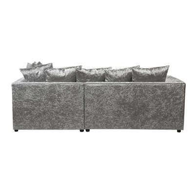 Romelia 3 Seater Velvet Sofa & Chaise