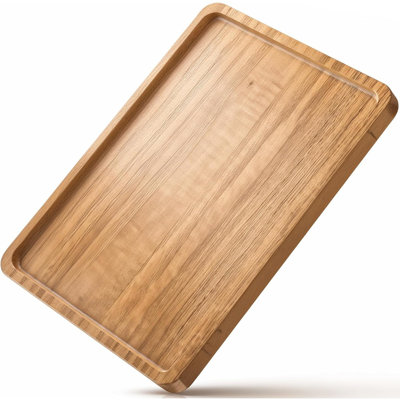 Plateau en bois pour café, thé, plateau en bois pour nourriture, fruits, collation, ...