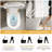 SANOXIS Smart Toilet Bidet Combo, Auto Open/close Lid, Tankless 1.28 Gpf Auto Flush, Heated Seat, Soft- Close, Blackout Flush, Warm Dryer & Wash With Remote Control