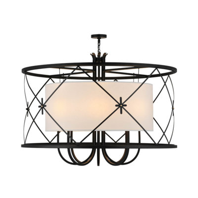 Nashwa Fabric Semi Flush Mount