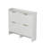 42.9 Inch Slatted Style 4 Flip Door Shoe Cabinet With Tabletop Baffle-1089585533