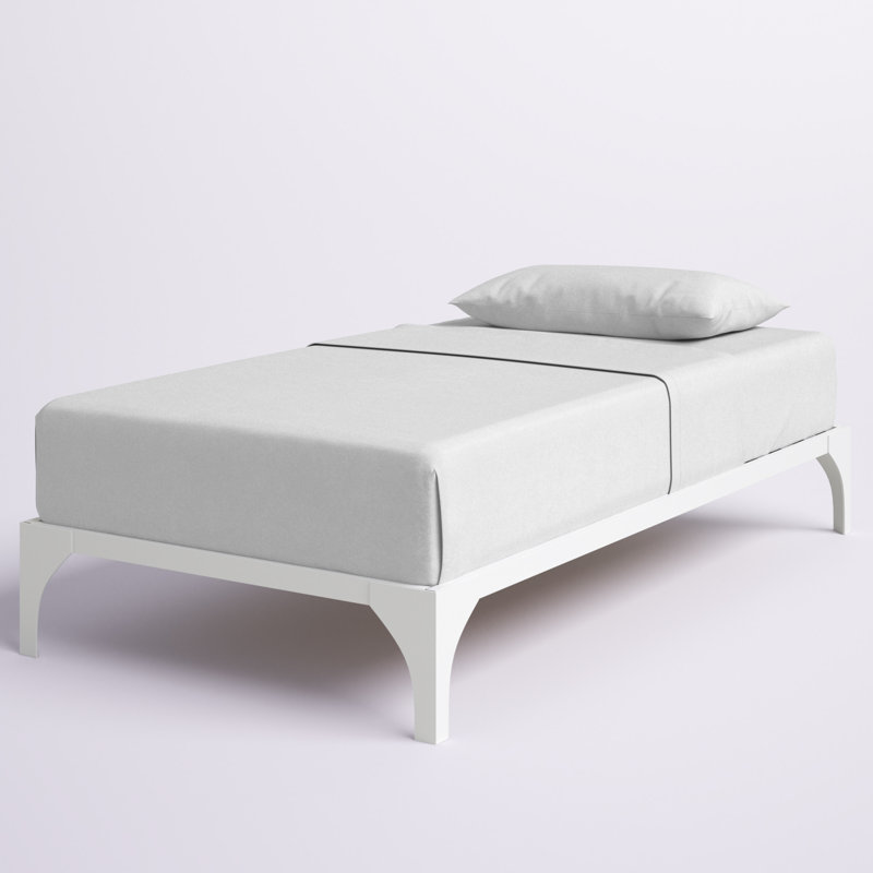 Adharsh Twin Metal Platform Bed by Mack & Milo™, White