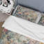 Ensemble de housse de couette en microfibre / polyester orange et vert-1218845928