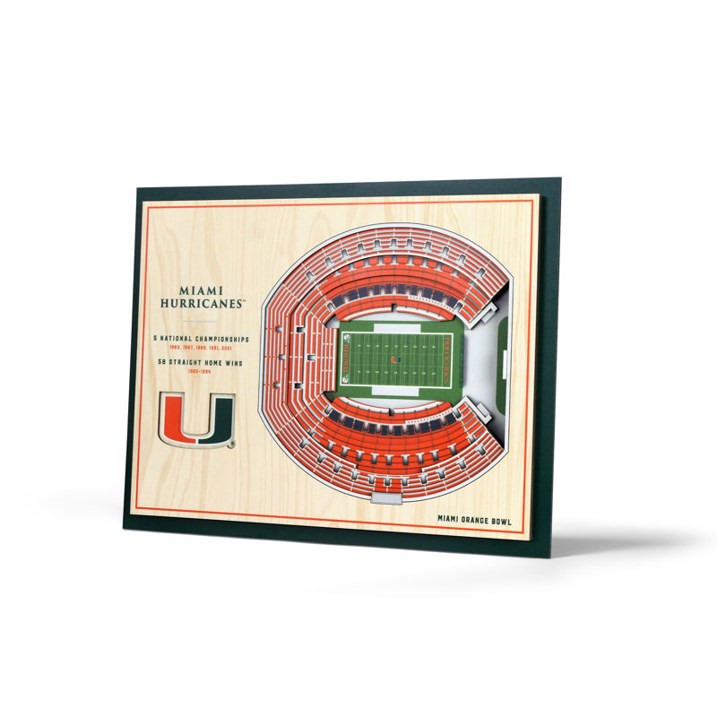 Handmade Wall Decor, Miami Hurricanes