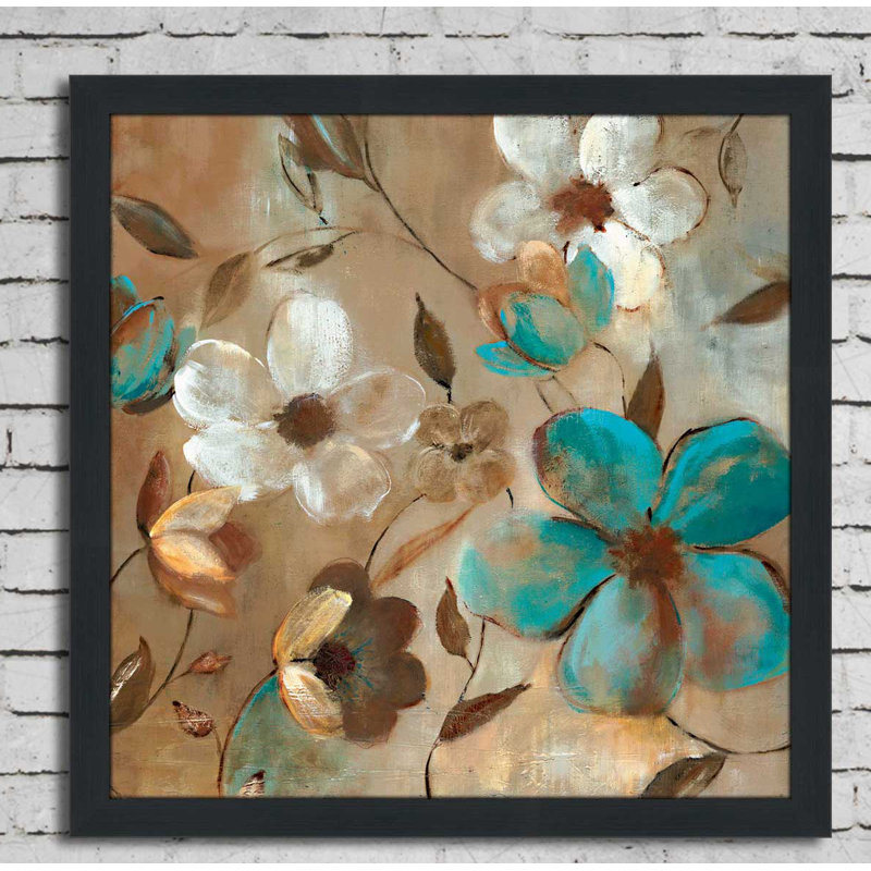 « jardin lueur i », reproduction de peinture à l’acrylique encadrée, H 33,5 po x l 33,5 po x P 0,75 po