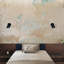 Murale abstraite en plâtre côtier beige-1918807718