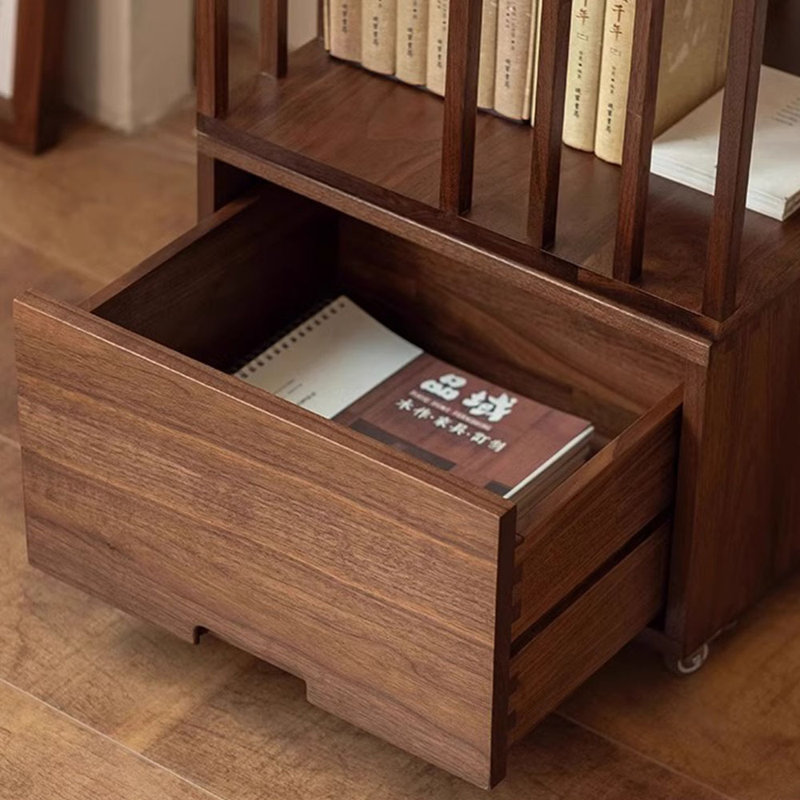 American Style Rolling Organizer Bookcase