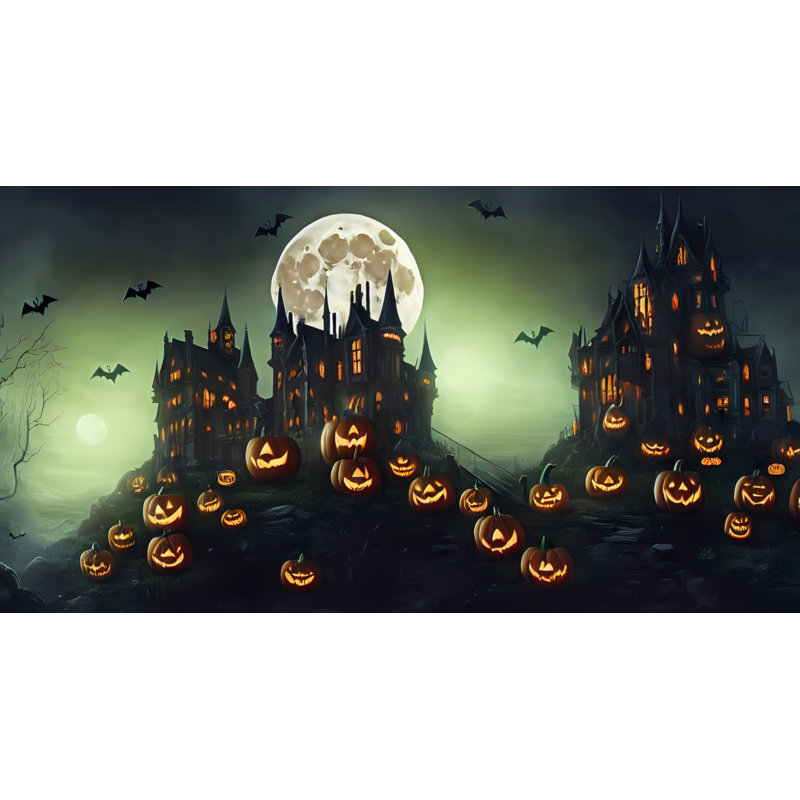 Papier peint Halloween nuit de jument, L 39 po x L 28 po