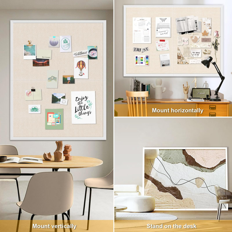 Solid Wood Corkboard / Bulletin Board