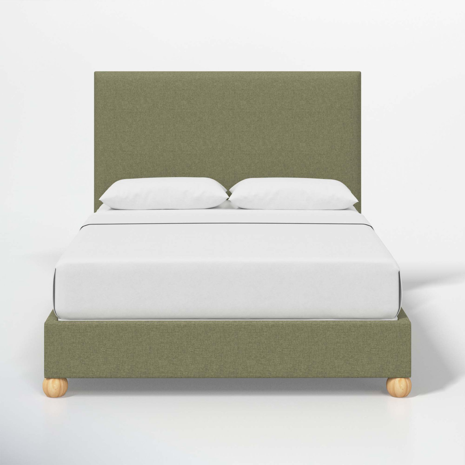Benita Upholstered Bed, Full, Zuma Laurel Textured Linen