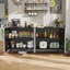 Buffet de 63 po de largeur avec portes cannelées, tablettes réglables-1736170551