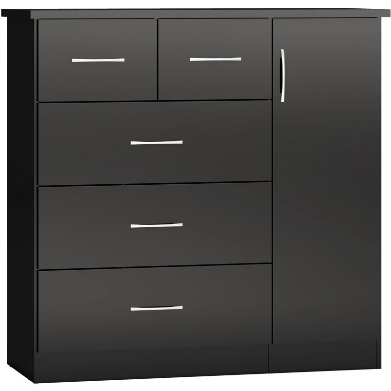 Cascio 1 Door Wardrobe, Black