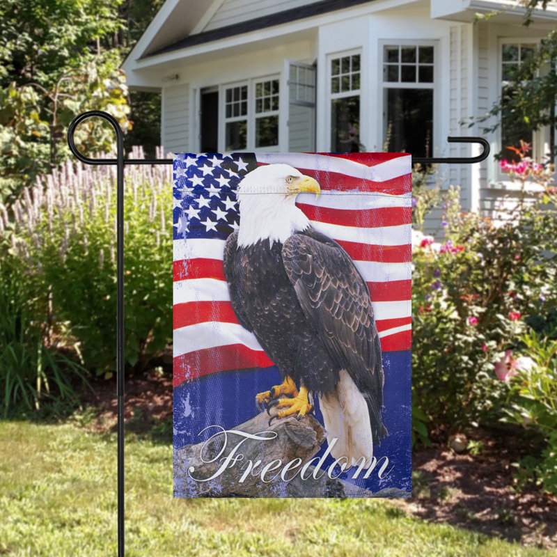 Drapeau de jardin patriotique Freedom, H 18 po x l 12,5 po