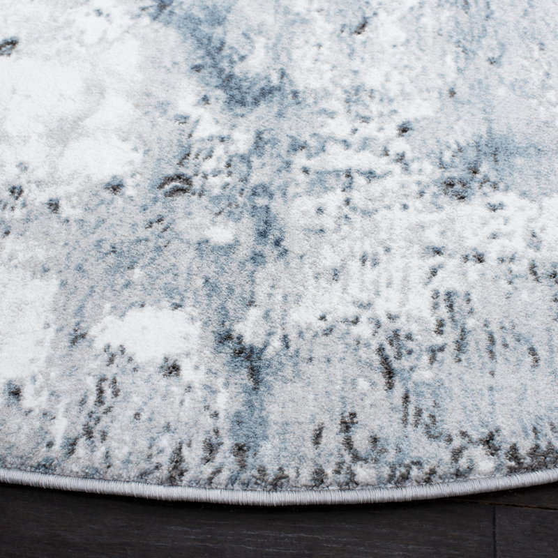 Tapis abstrait Dowdey Performance, Rond 6 pi 7 po