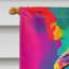 Drapeau de maison de chimpanzé hippie