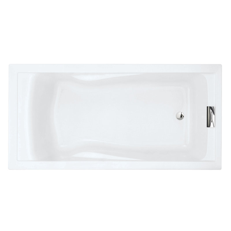 Evolution 72'' x 36'' Soaking Acrylic Bathtub, Linen