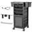 33"H x 13.2"W Salon Trolley Utility Cart With Lockable Wheels-99483082