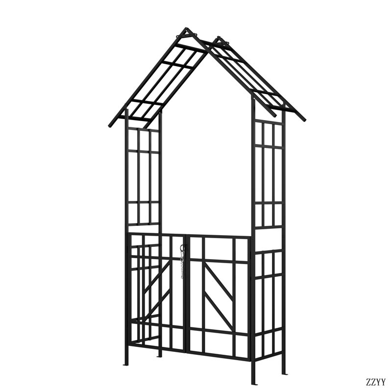 Arche de jardin en métal avec barrière W58,07 * H97,24