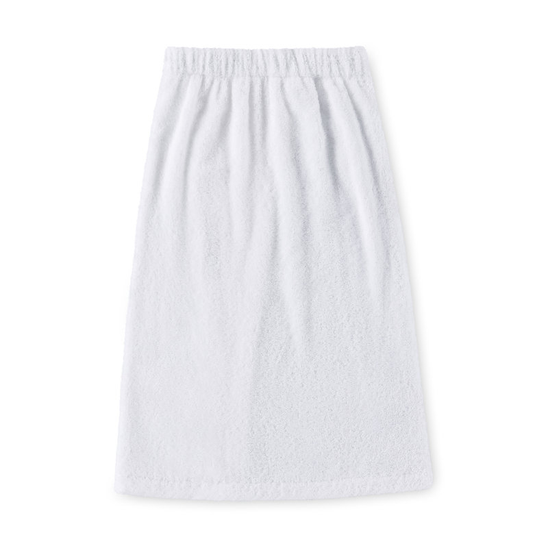 Clean Design Home Shower Wrap, White, Kids M
