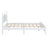 Size Wood Platform Bed Frame,Retro Style Platform Bed With Wooden Slat Support